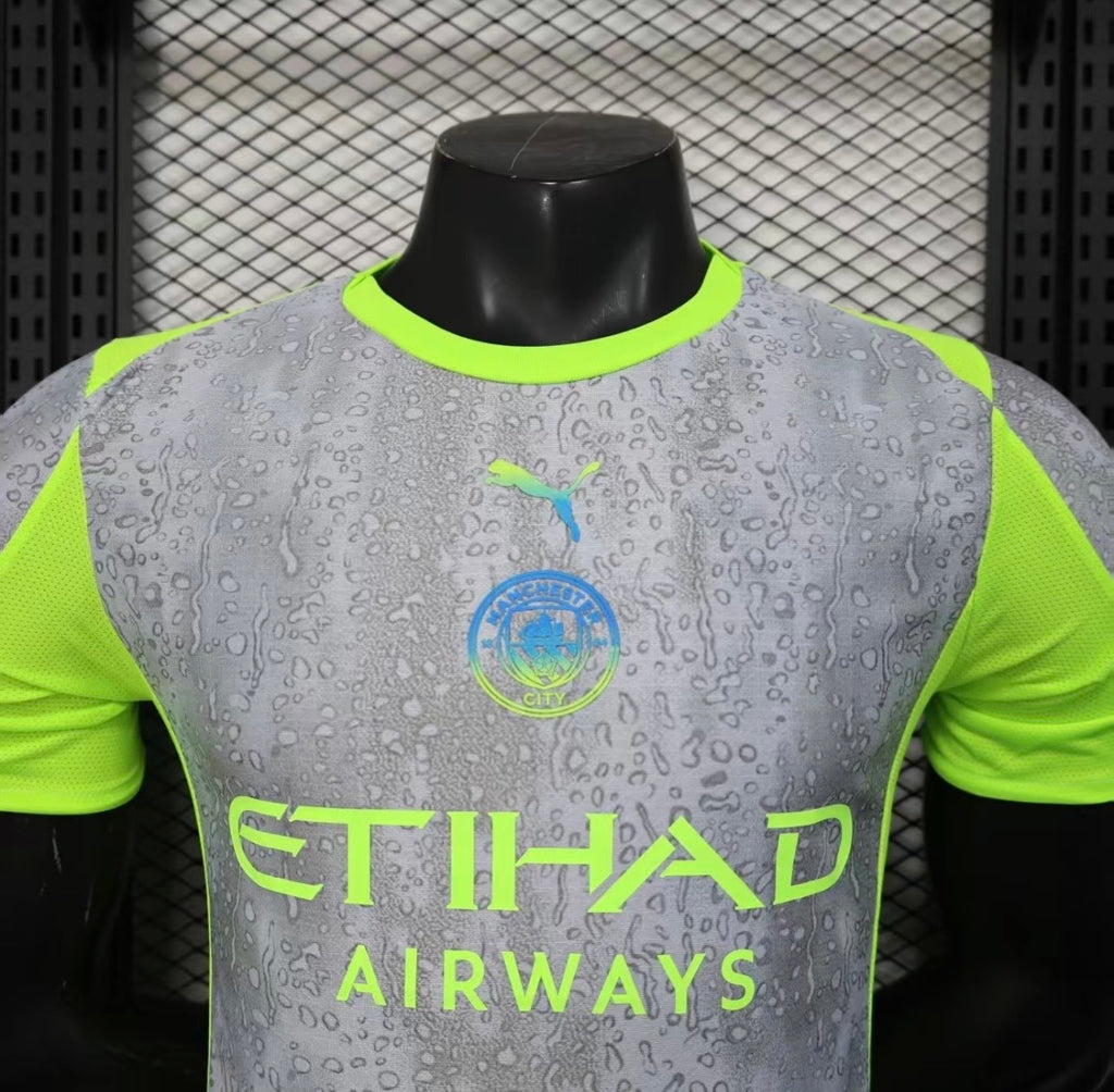 Maillot Manchester City Third Gris & Vert 2025/2026 – Version Player