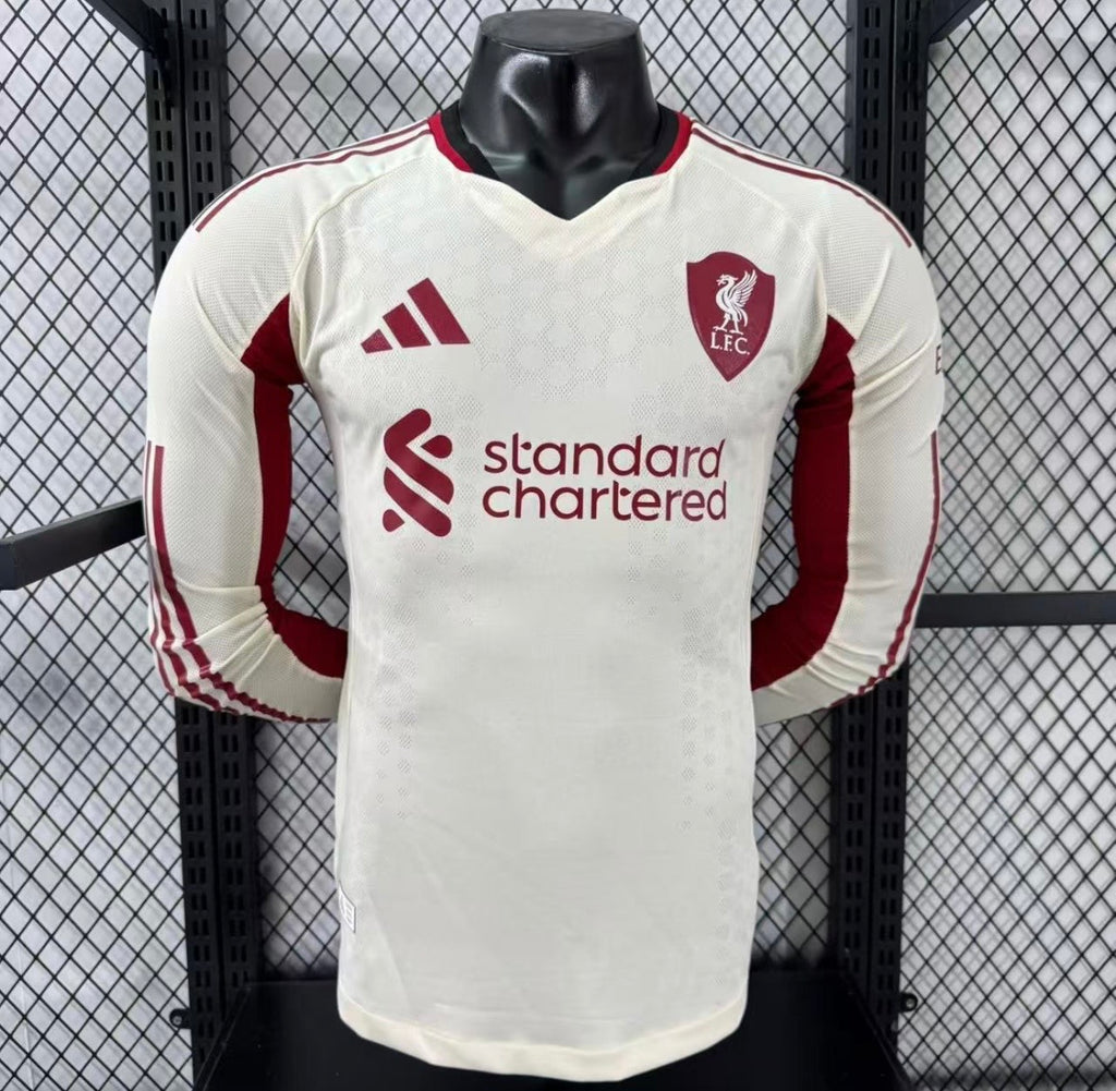 Maillot Liverpool Extérieur Manches Longues 2025/2026