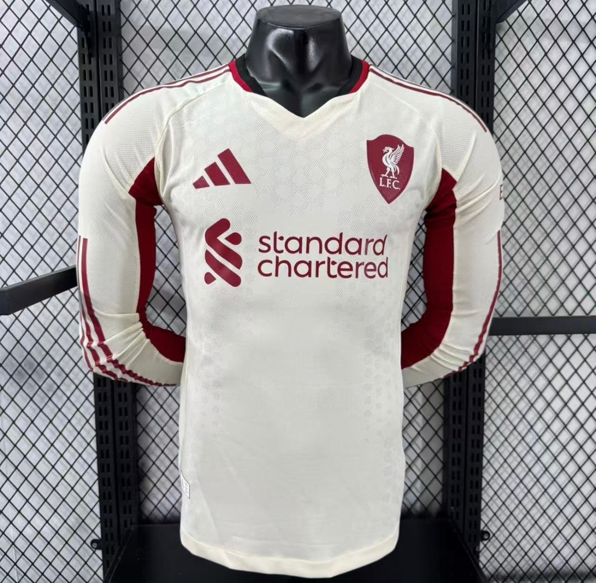 Maillot Liverpool Extérieur Manches Longues 2025/2026