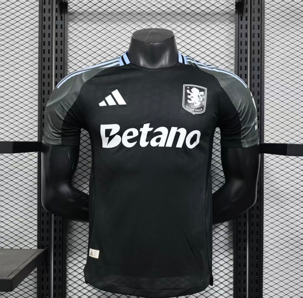 Maillot Aston Villa Extérieur Noir 2025/2026 – Version Player