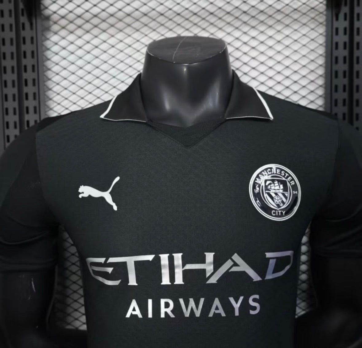 Maillot Player Version Manchester City Extérieur 2025/2026 – Noir