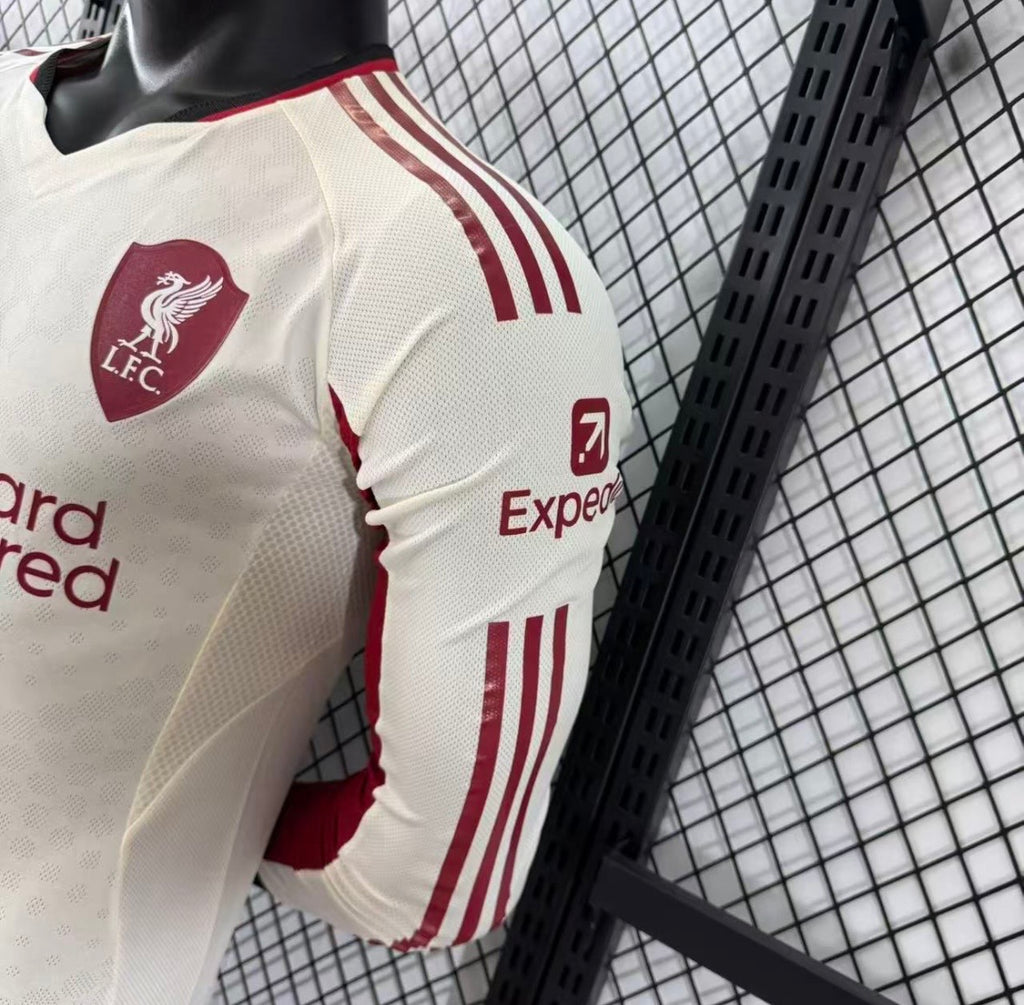 Maillot Liverpool Extérieur Manches Longues 2025/2026