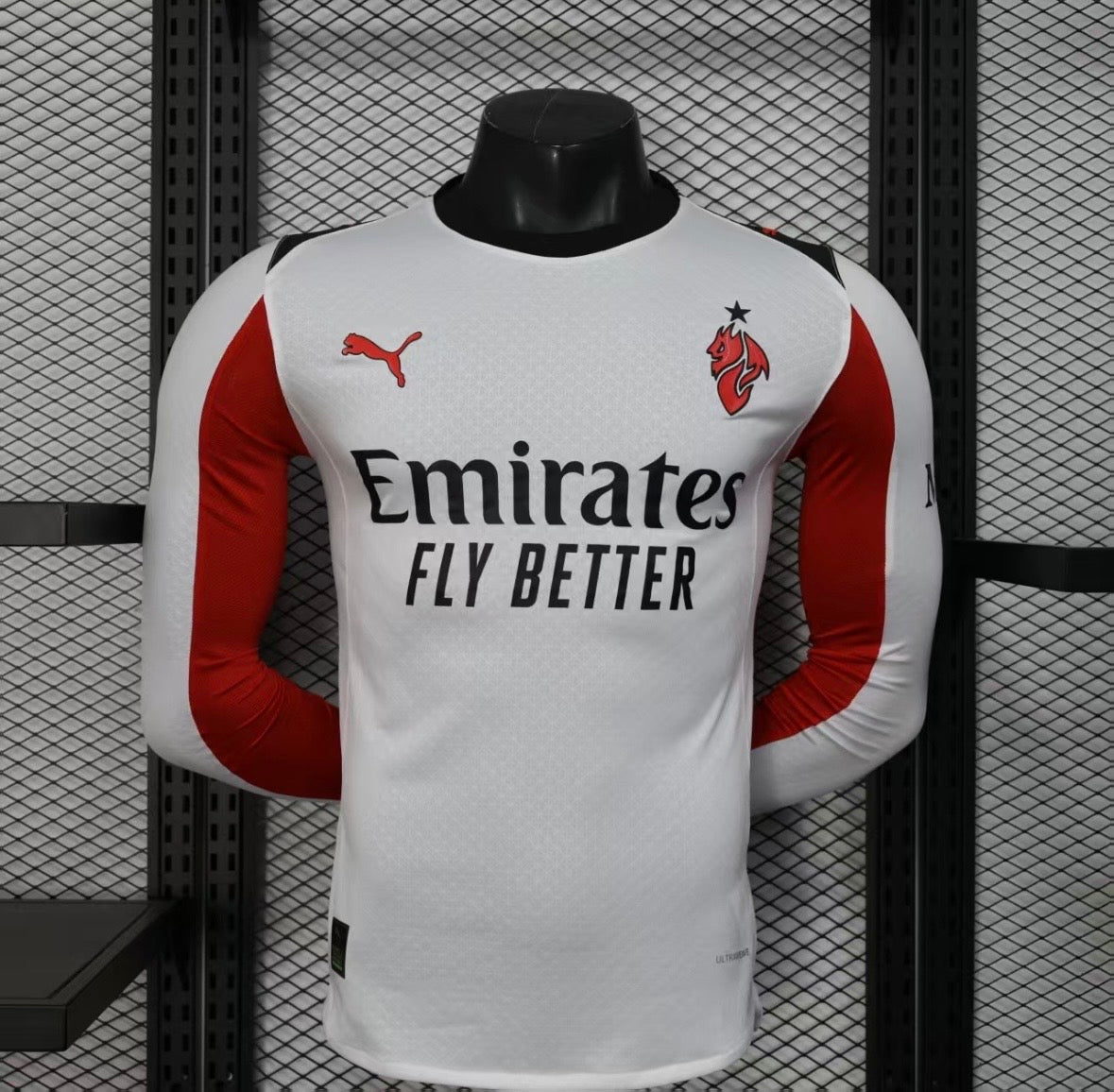 Maillot AC Milan Extérieur Manches Longues 2025/2026