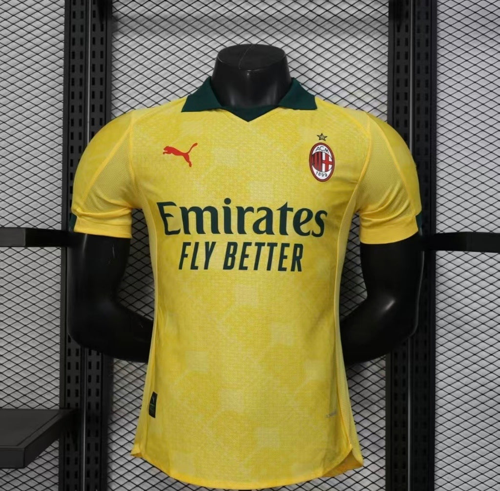 Maillot AC Milan Extérieur 2025/2026 – Version Player (Jaune)