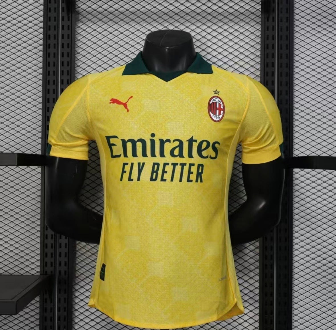 Maillot AC Milan Extérieur 2025/2026 – Version Player (Jaune)