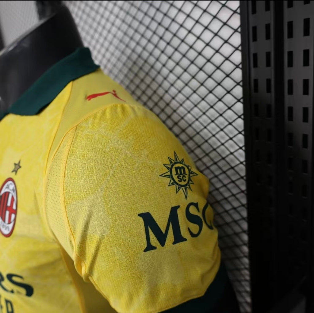 Maillot AC Milan Extérieur 2025/2026 – Version Player (Jaune)