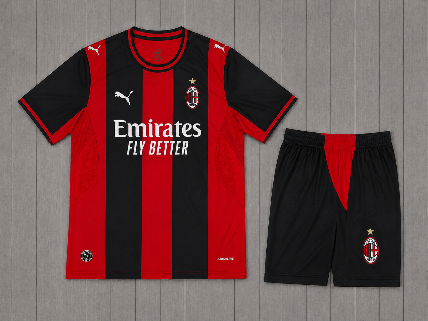 Ensemble AC Milan Domicile 2026/2027 - Enfant & Adulte