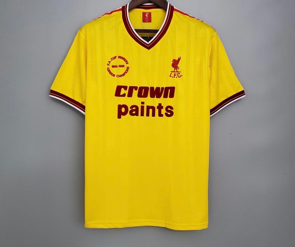 Maillot Rétro Liverpool Extérieur Jaune 1985/1986