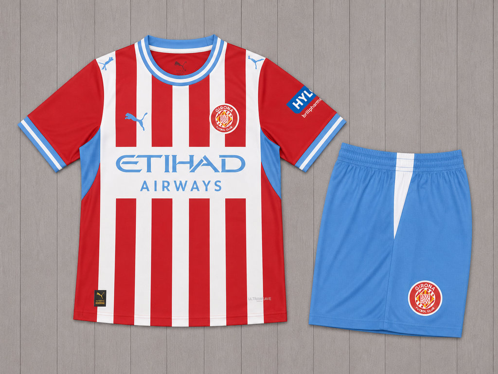 Ensemble Girona FC Domicile 2026/2027 – Enfant & Adulte