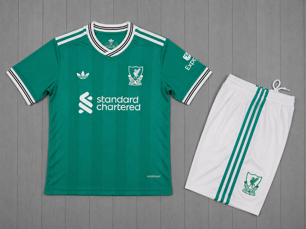 Ensemble Liverpool Third 2025/2026 - Enfant & Adulte