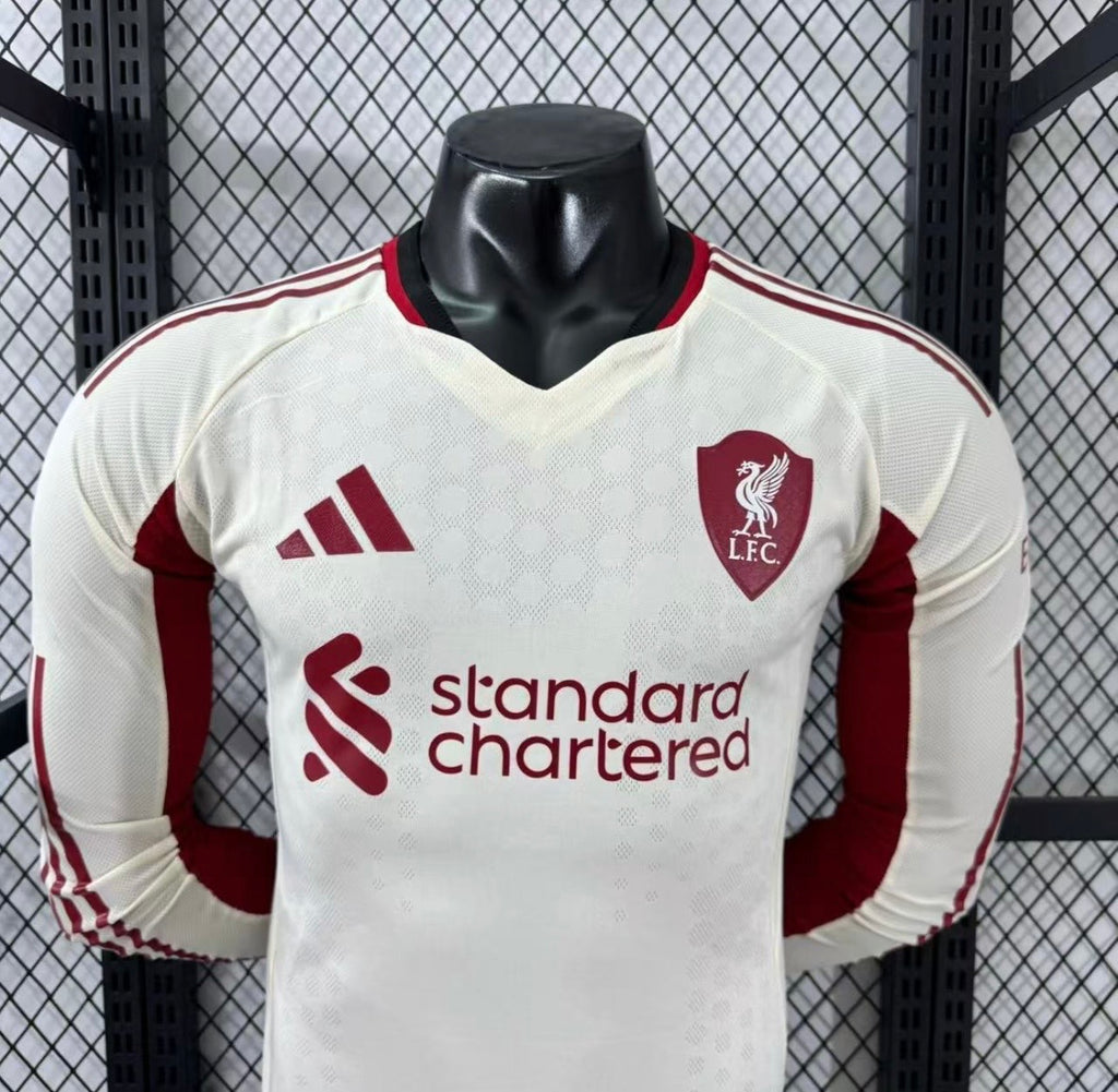 Maillot Liverpool Extérieur Manches Longues 2025/2026