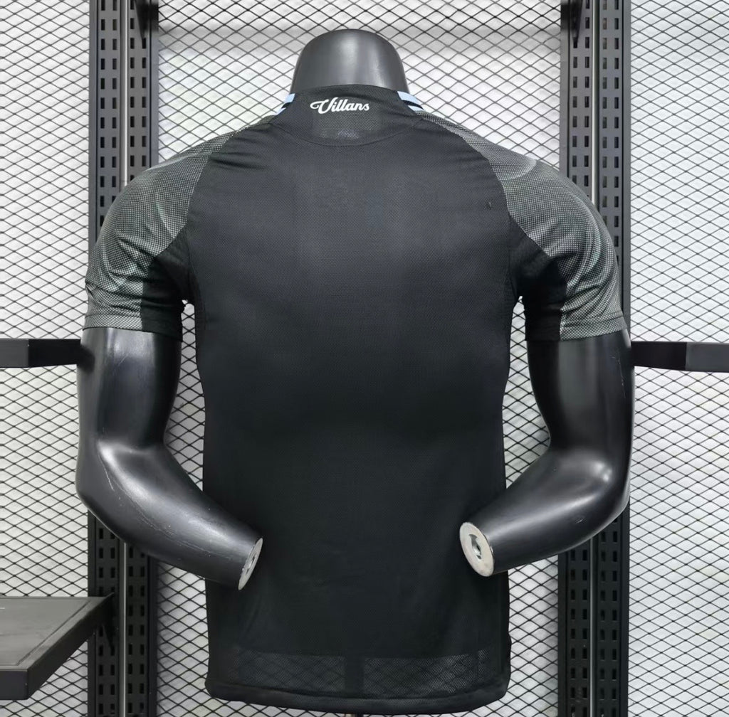 Maillot Aston Villa Extérieur Noir 2025/2026 – Version Player