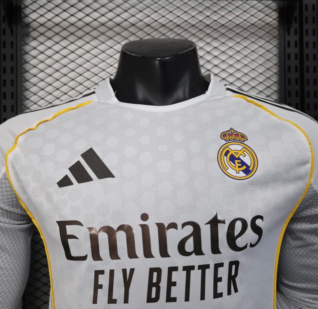 Maillot Real Madrid Domicile Manches Longues 2025/2026