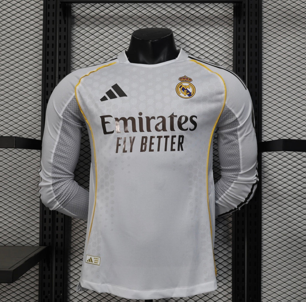Maillot Real Madrid Domicile Manches Longues 2025/2026
