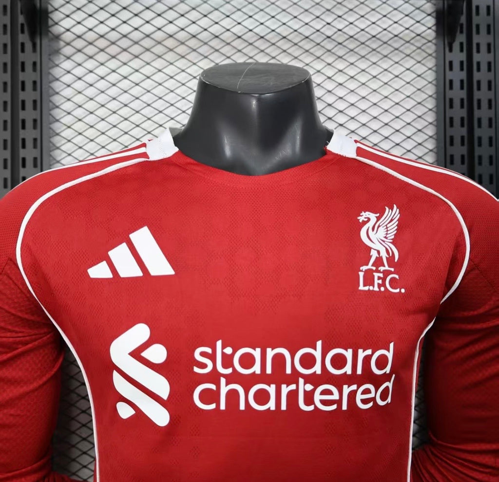 Maillot Liverpool Domicile Manches Longues 2025/2026