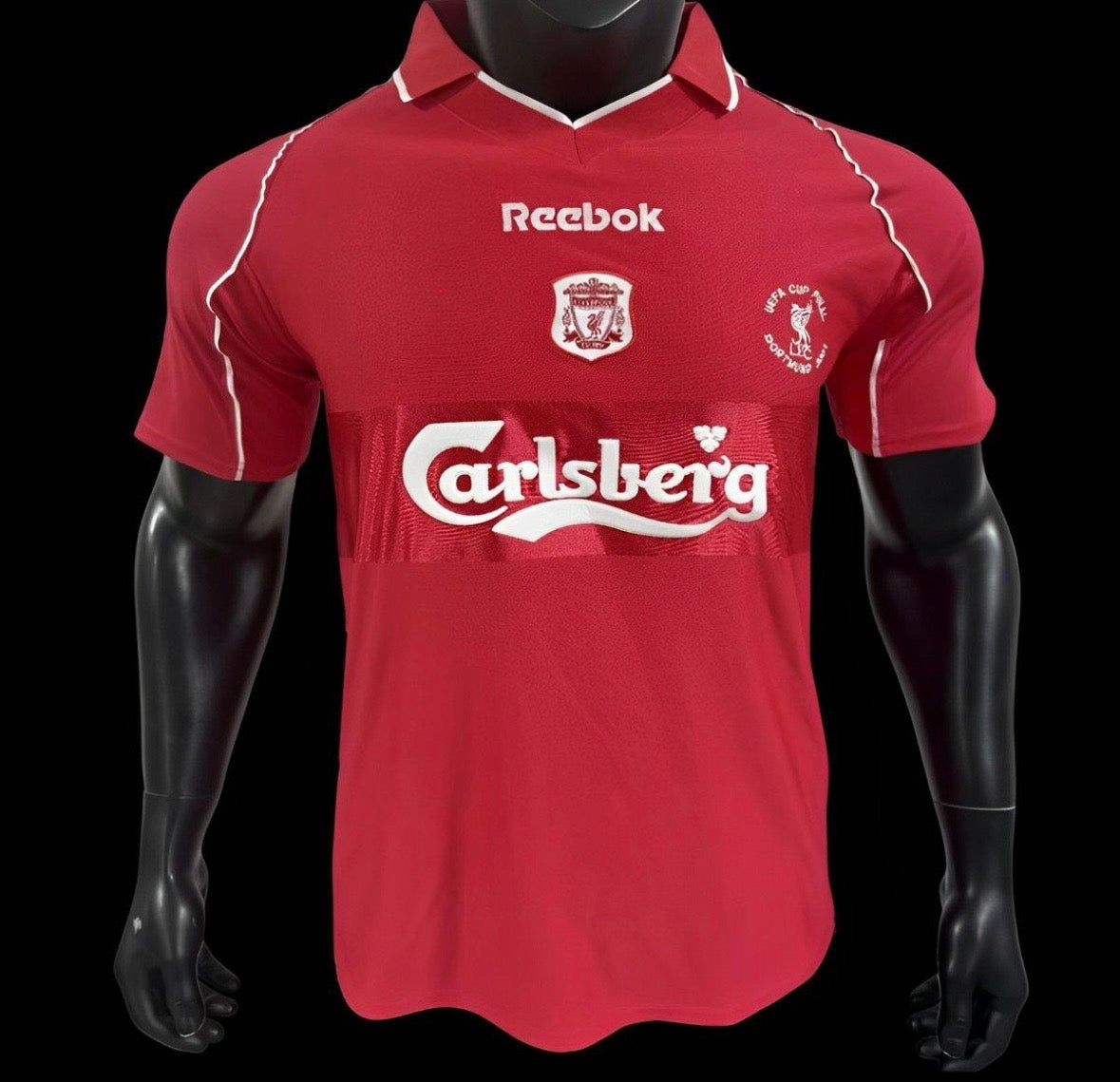 Maillot Rétro Liverpool Domicile Finale UEFA 2001