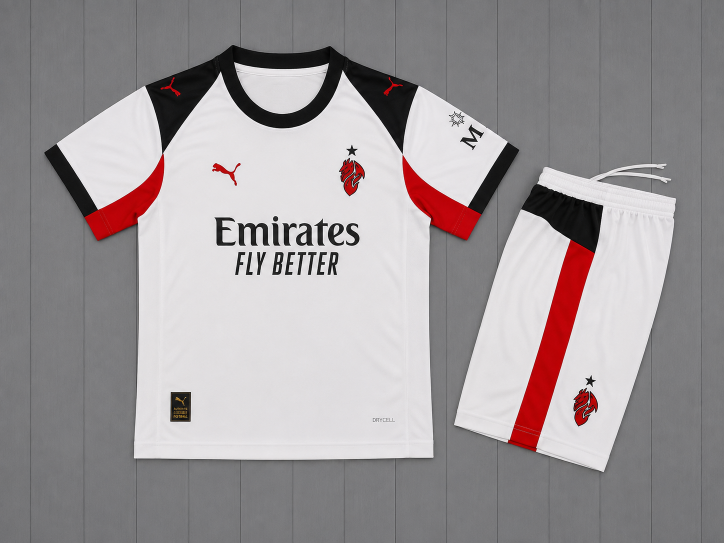 Ensemble AC Milan Extérieur 2025/2026 - Enfant & Adulte